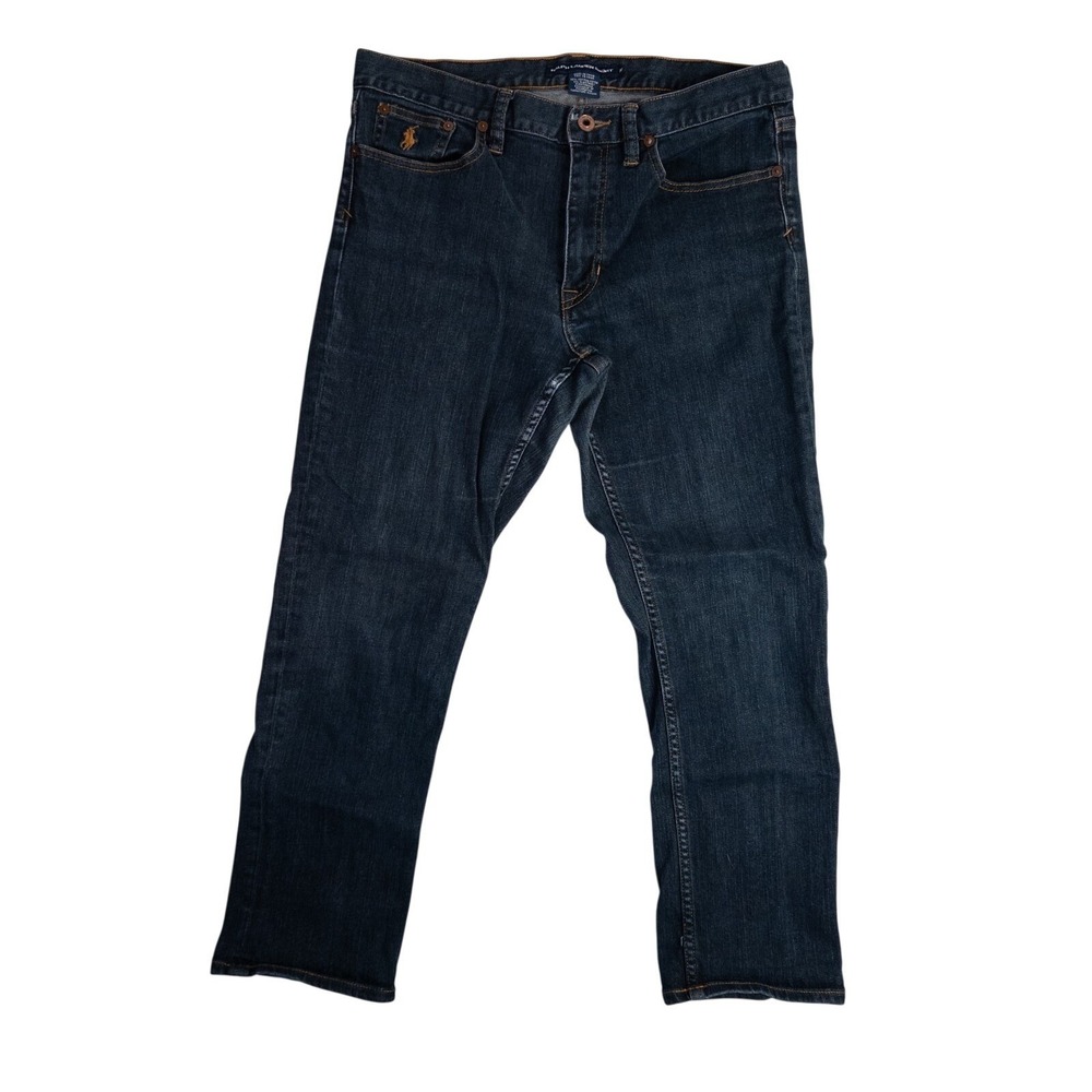 Ralph Lauren Sport Girls 10 Dark Blue Ankle Jeans Straight Leg RN‎ 41381